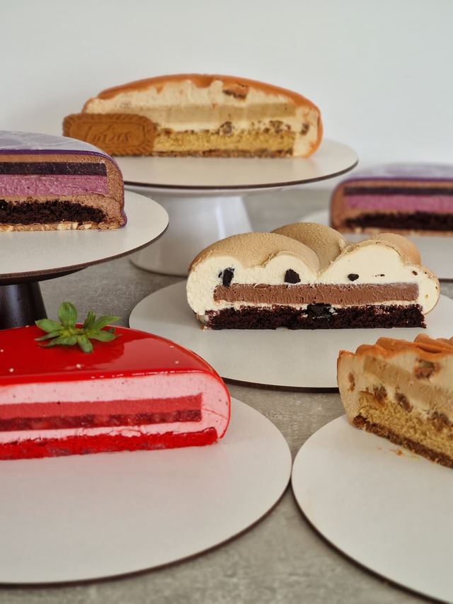 French-style mousse cake by JA Sweet Art in Peterborough