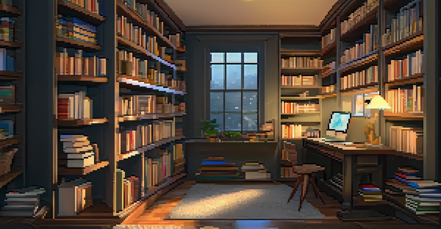 A student engaged in augmented reality learning, visualizing mathematical concepts in a cozy study space.