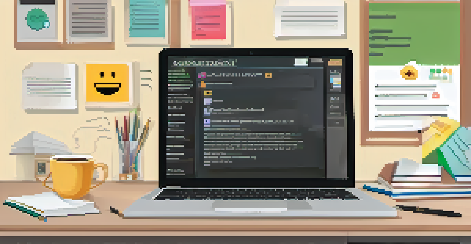 Close-up of a computer screen showing constructive feedback on a student's assignment with highlighted text and comments.