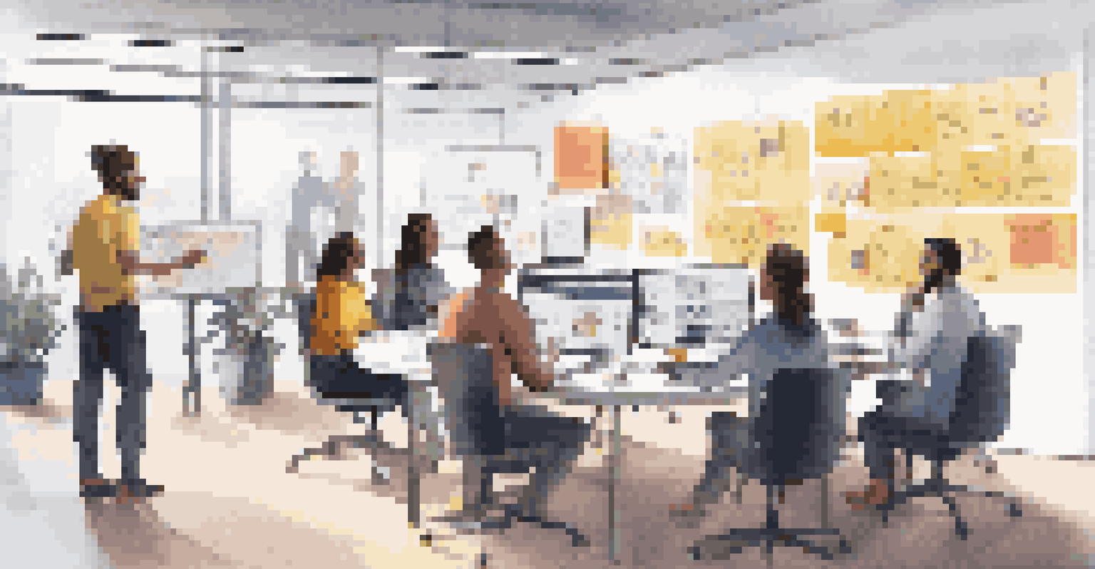 A digital workspace with a team collaborating over video conference, showcasing diversity.