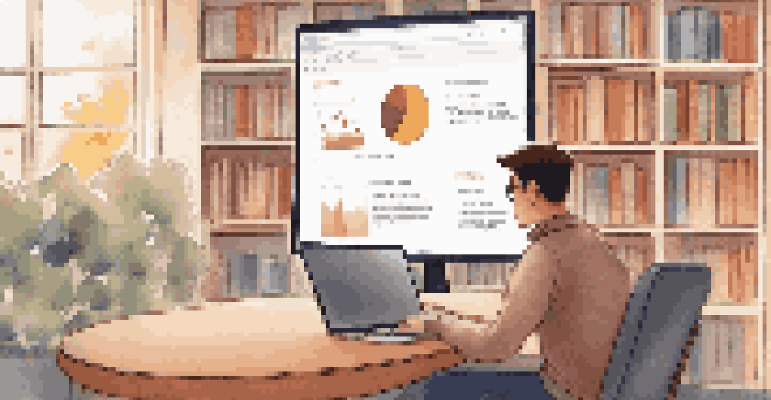 A student in a cozy study space receiving personalized feedback from an adaptive learning platform on their laptop.