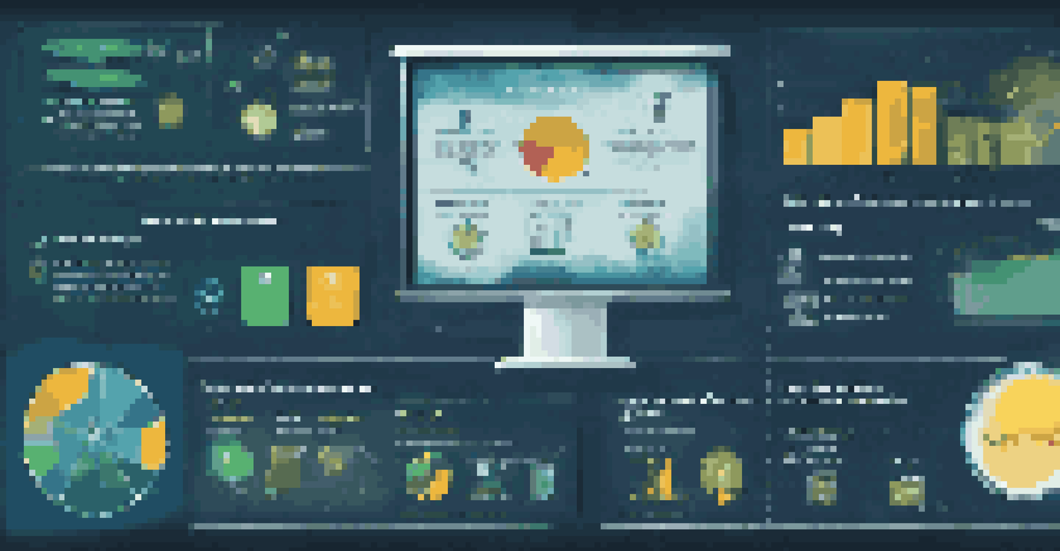 An infographic illustrating the benefits of learning analytics in education, featuring charts and icons of students and teachers.