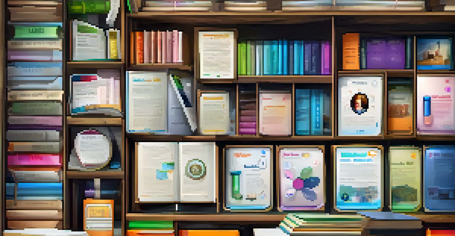 Close-up of a tablet displaying a digital portfolio with colorful Open Badges.