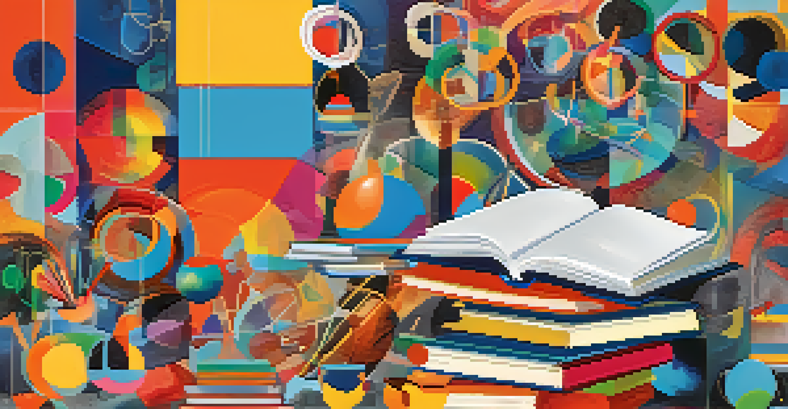 A digital collage symbolizing the future of education, featuring open books, digital devices, and vibrant colors representing collaboration and inclusivity.