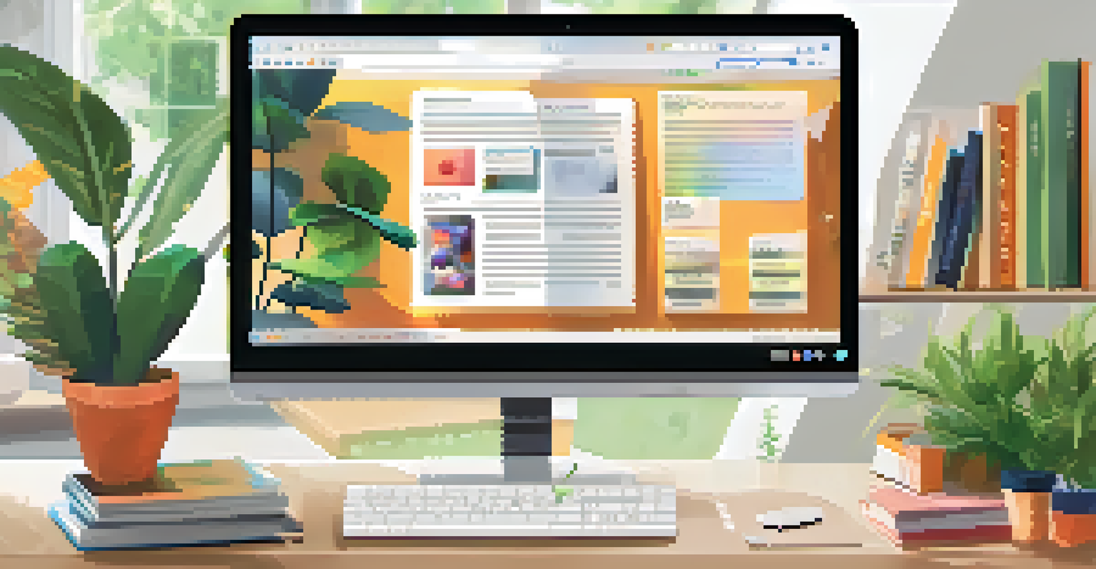 A digital learning platform interface on a computer screen, with course thumbnails and ratings visible.