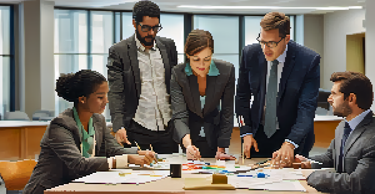 Adult learners participating in a role-playing training workshop, engaged in a negotiation scenario.