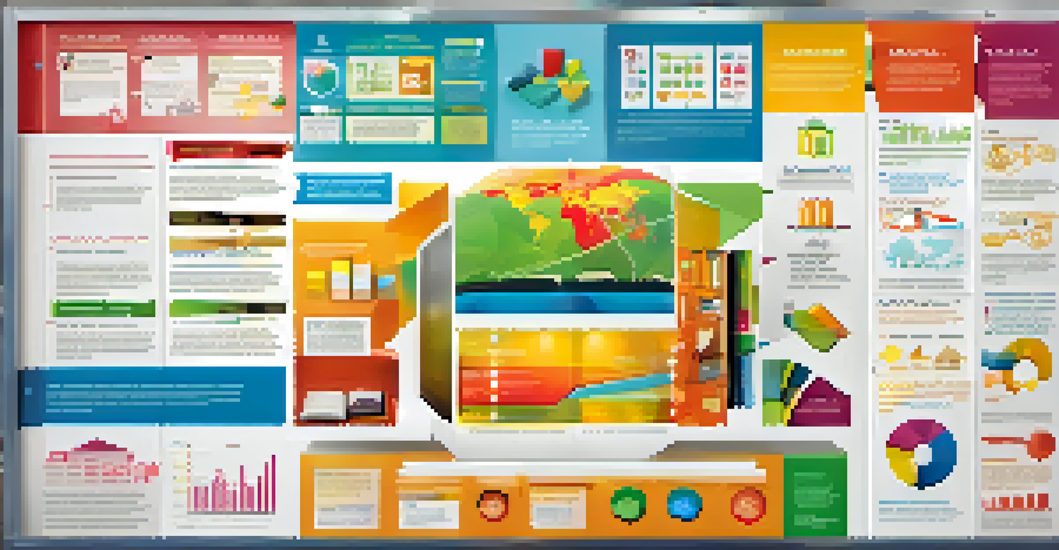 A vibrant infographic illustrating key educational concepts with engaging graphics and colors.