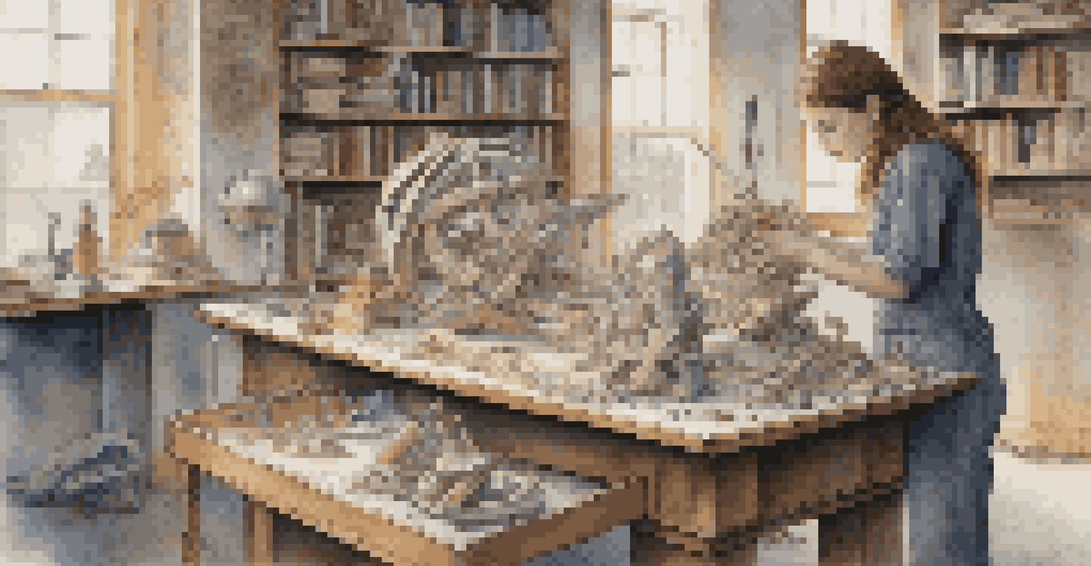 A student creating an intricate sculpture in a well-lit studio, surrounded by art and physics materials, illustrating the blend of creativity and scientific concepts.