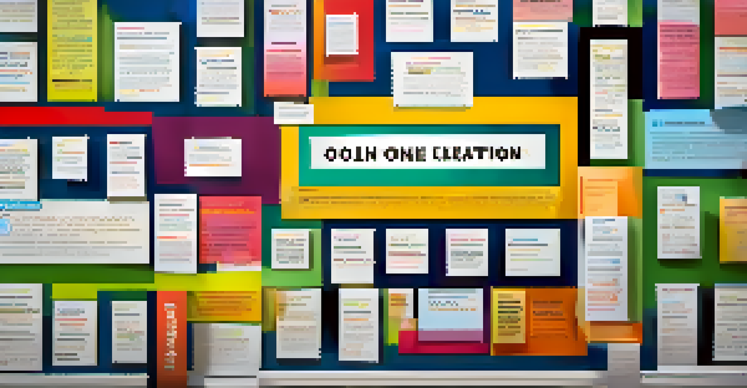 A testimonial wall featuring colorful quotes from students about their online learning experiences, alongside their images.