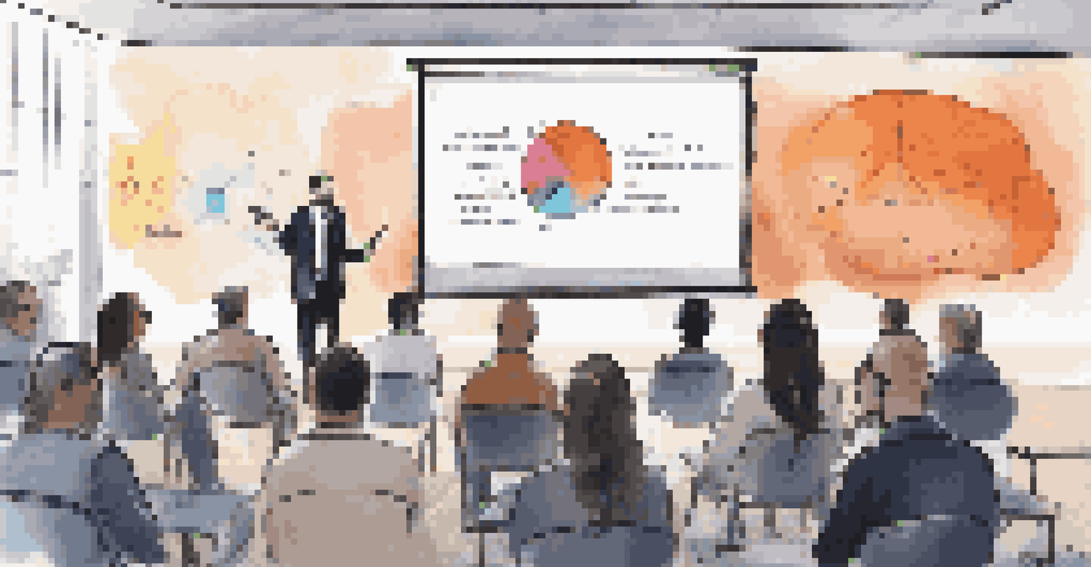 An entrepreneur presenting a workshop on regulatory compliance to an engaged audience.
