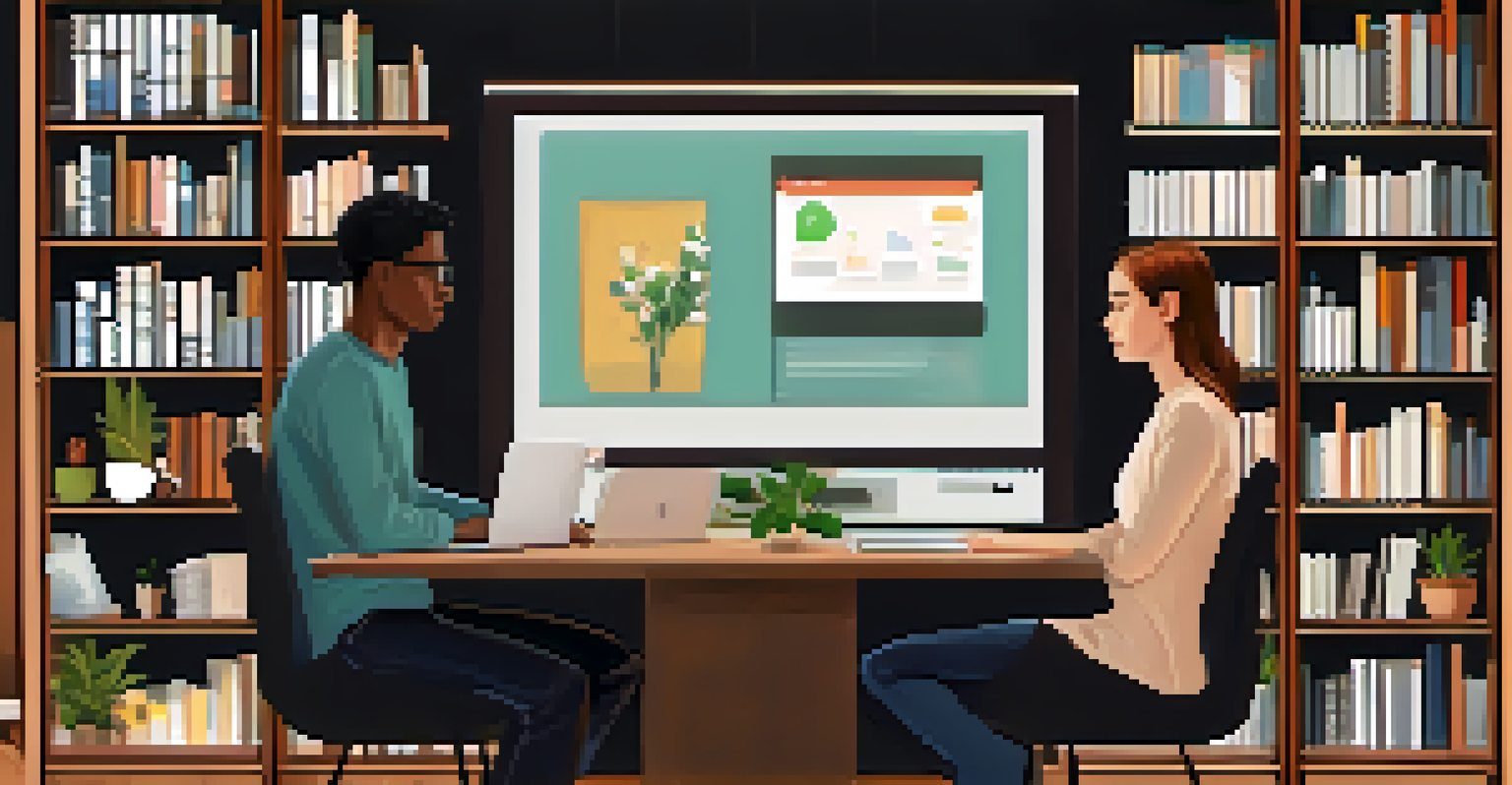 A split-screen view of two individuals engaged in an online negotiation, both showing expressions of concentration.