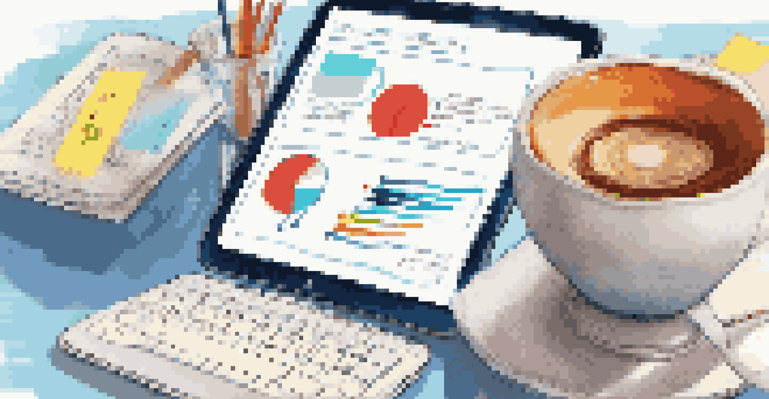 A smartphone displaying an infographic about microlearning, surrounded by study materials like sticky notes and a coffee cup.