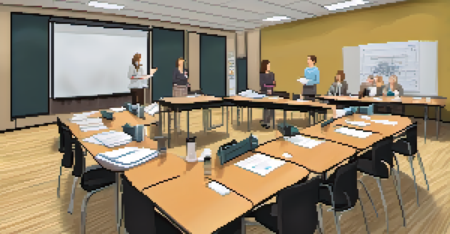 School staff participating in a training session focused on cultural sensitivity and crisis management.