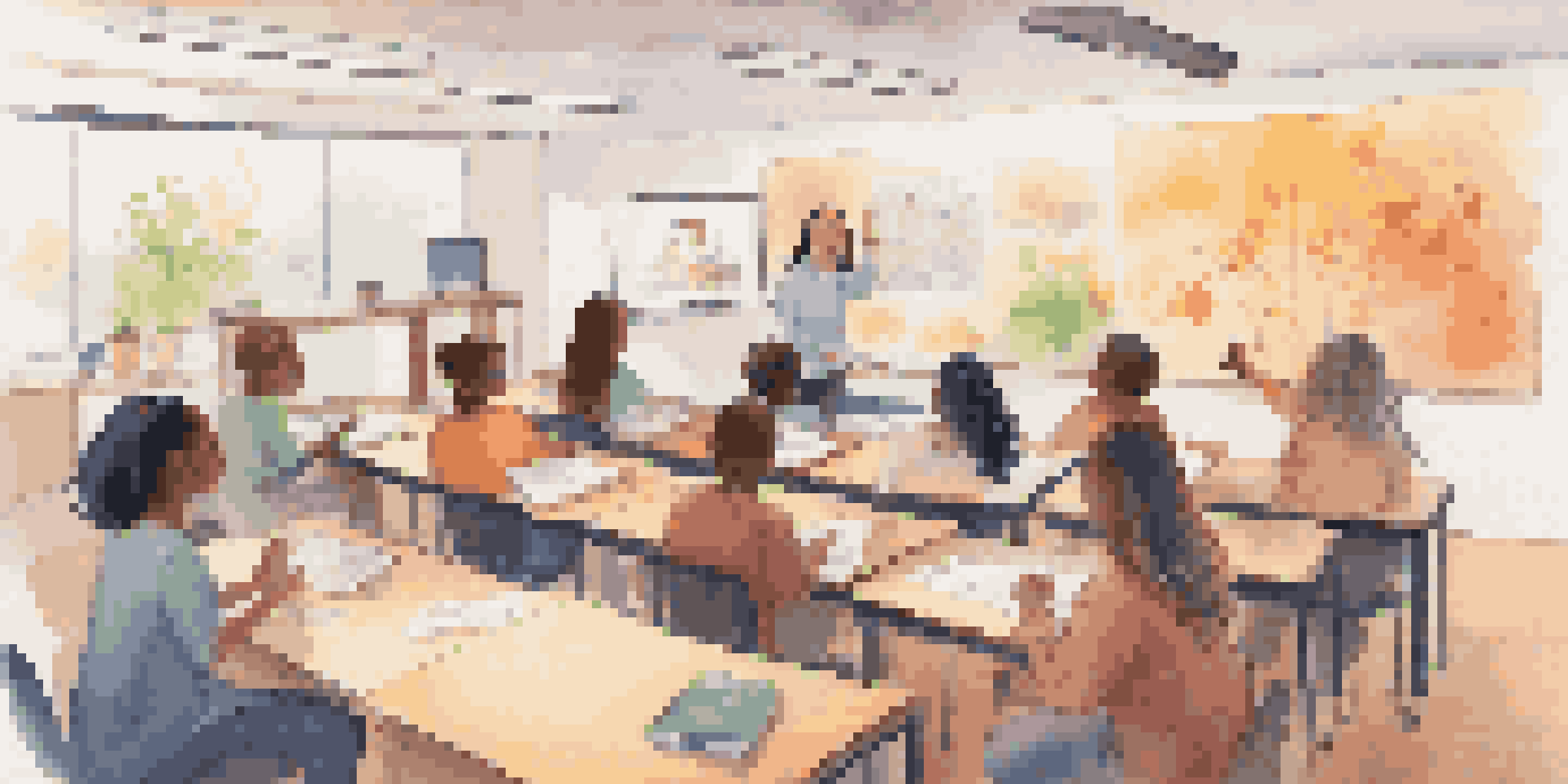 A diverse group of students participating in a virtual classroom, displaying engagement and positivity.