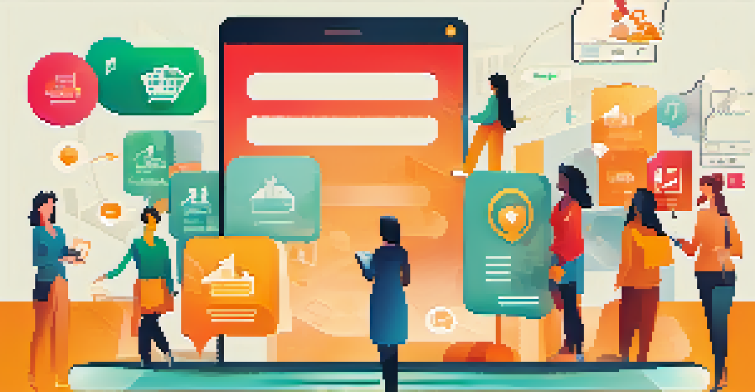 An infographic illustrating calls to action with icons and bold phrases like 'Join Now' on a soft gradient background.