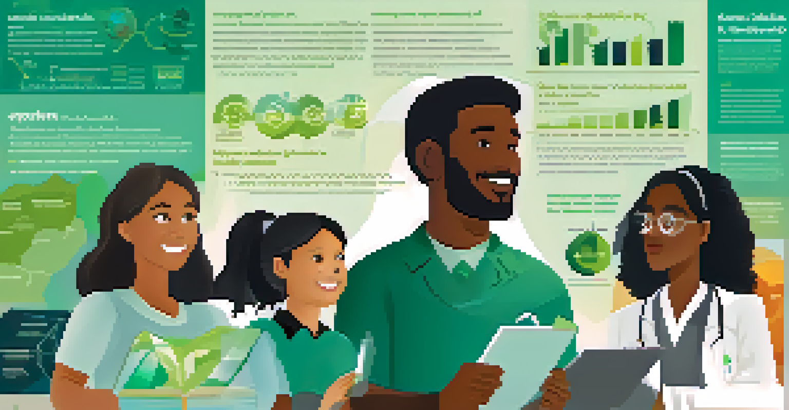 An infographic poster highlighting equity in science education with illustrations, charts, and quotes on a blue and green gradient background.