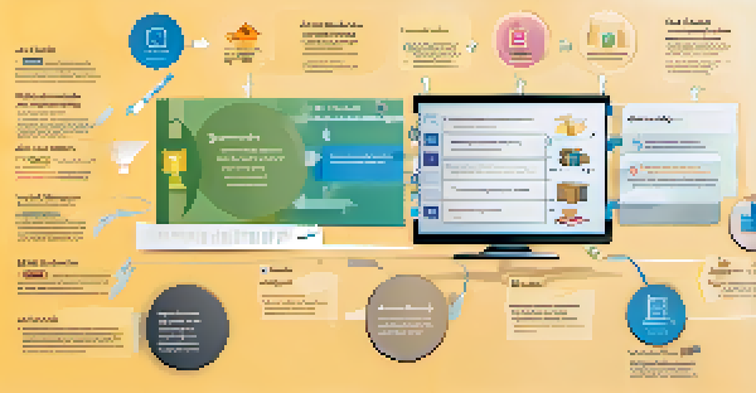 An infographic showing the steps to create an interactive quiz, with icons and arrows in a cohesive color scheme.