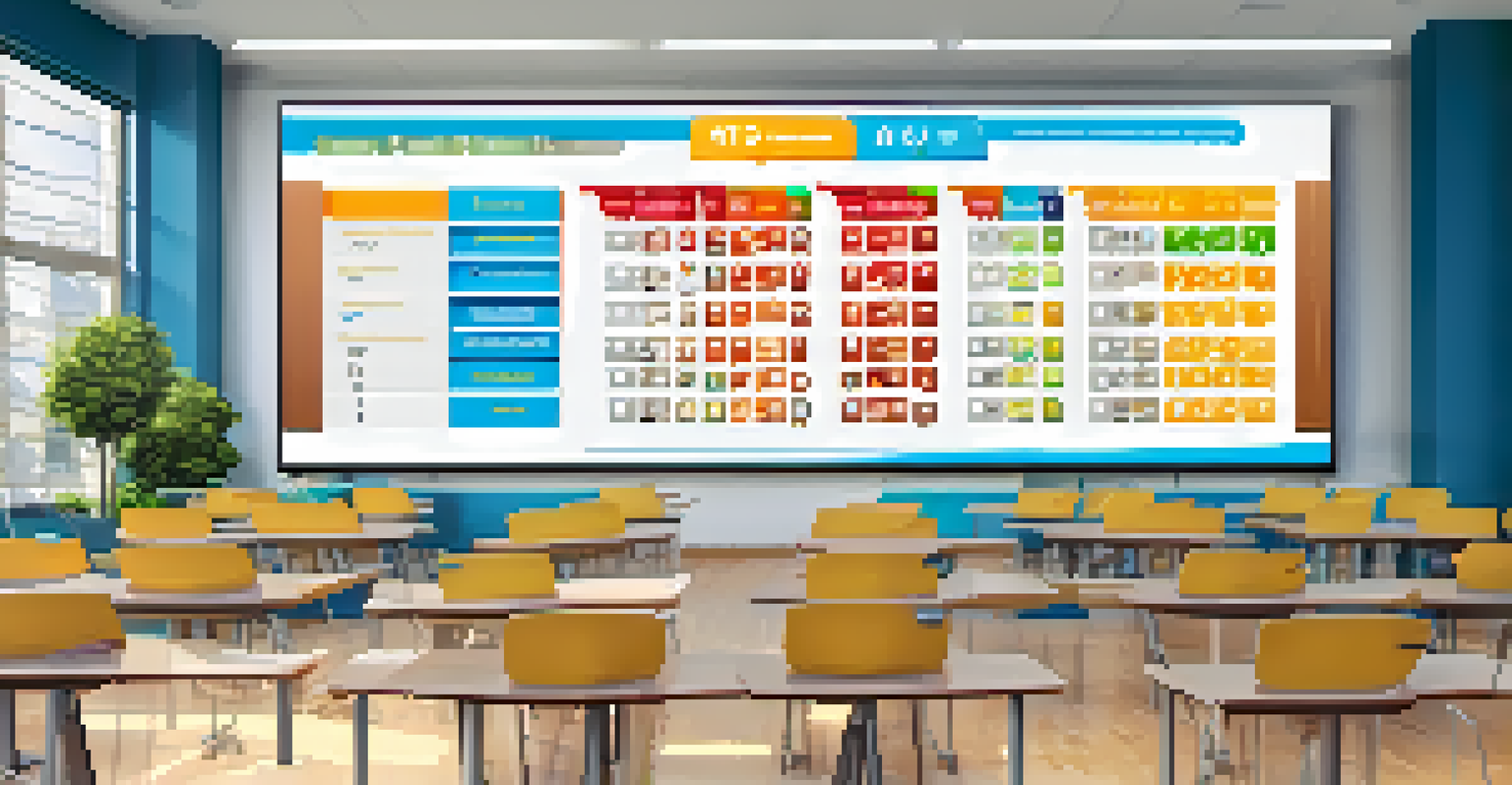 A digital leaderboard in a modern classroom showing students' scores in a gamified assessment.