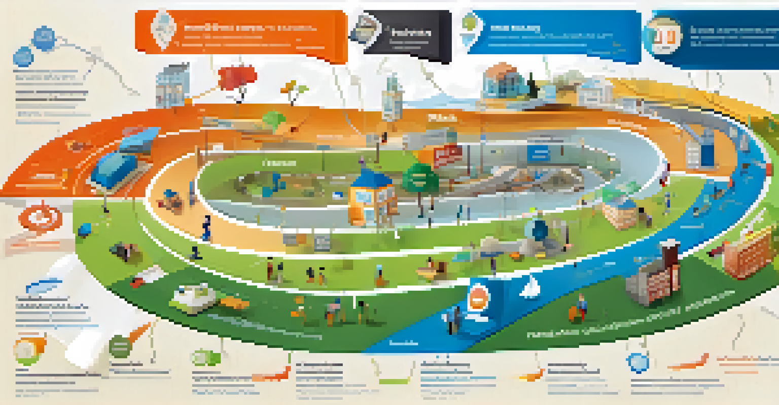 An infographic showing a flexible learning pathway with educational icons and vibrant colors.