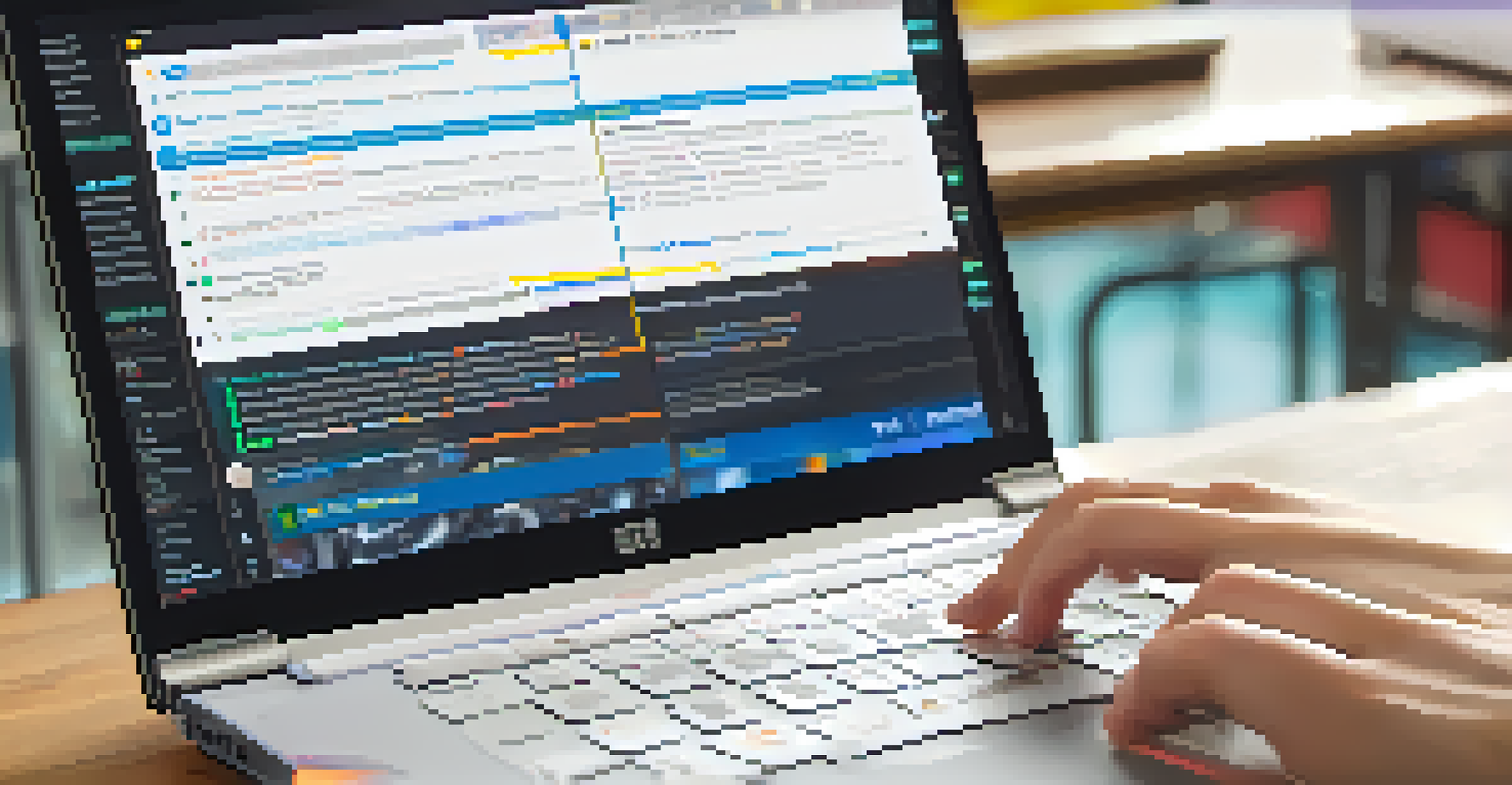 A close-up of a laptop screen showing an AI-based learning platform with captioning and translation features.