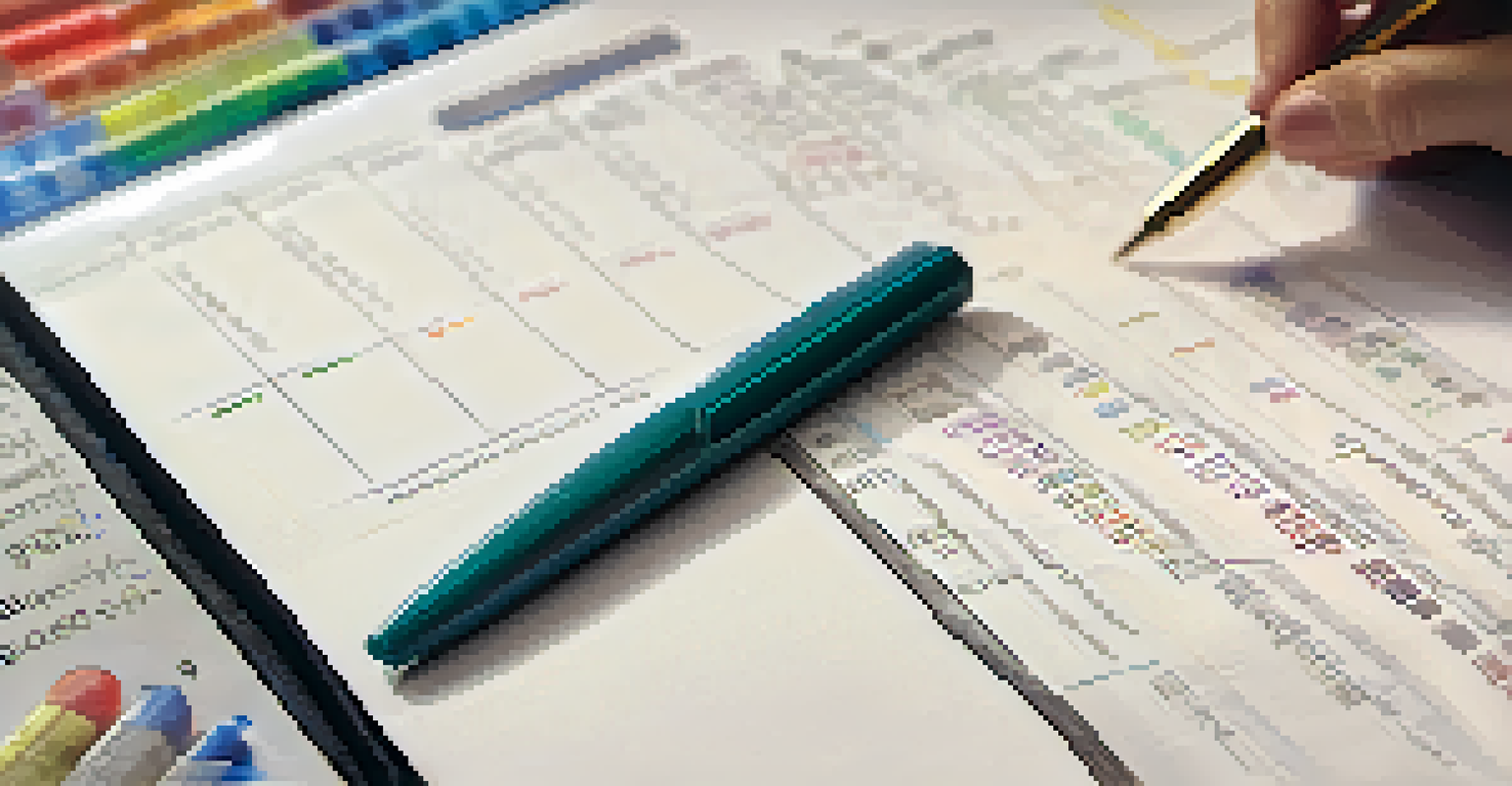 A detailed rubric on a teacher's desk with clear criteria and performance levels, illuminated by soft lighting.