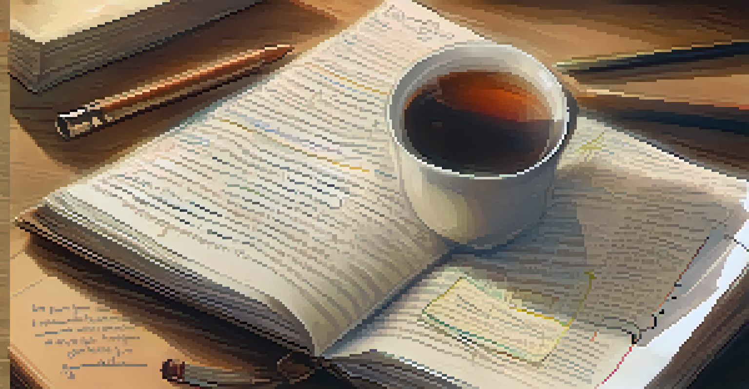 A close-up of a journal page with reflections on learning experiences and self-improvement.