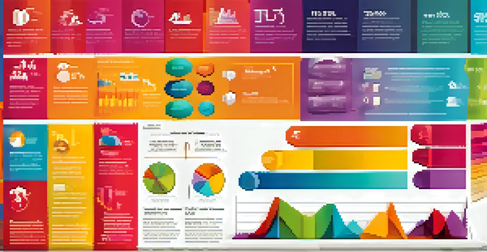 An infographic illustrating the significance of data visualization with colorful charts and icons on a light background.