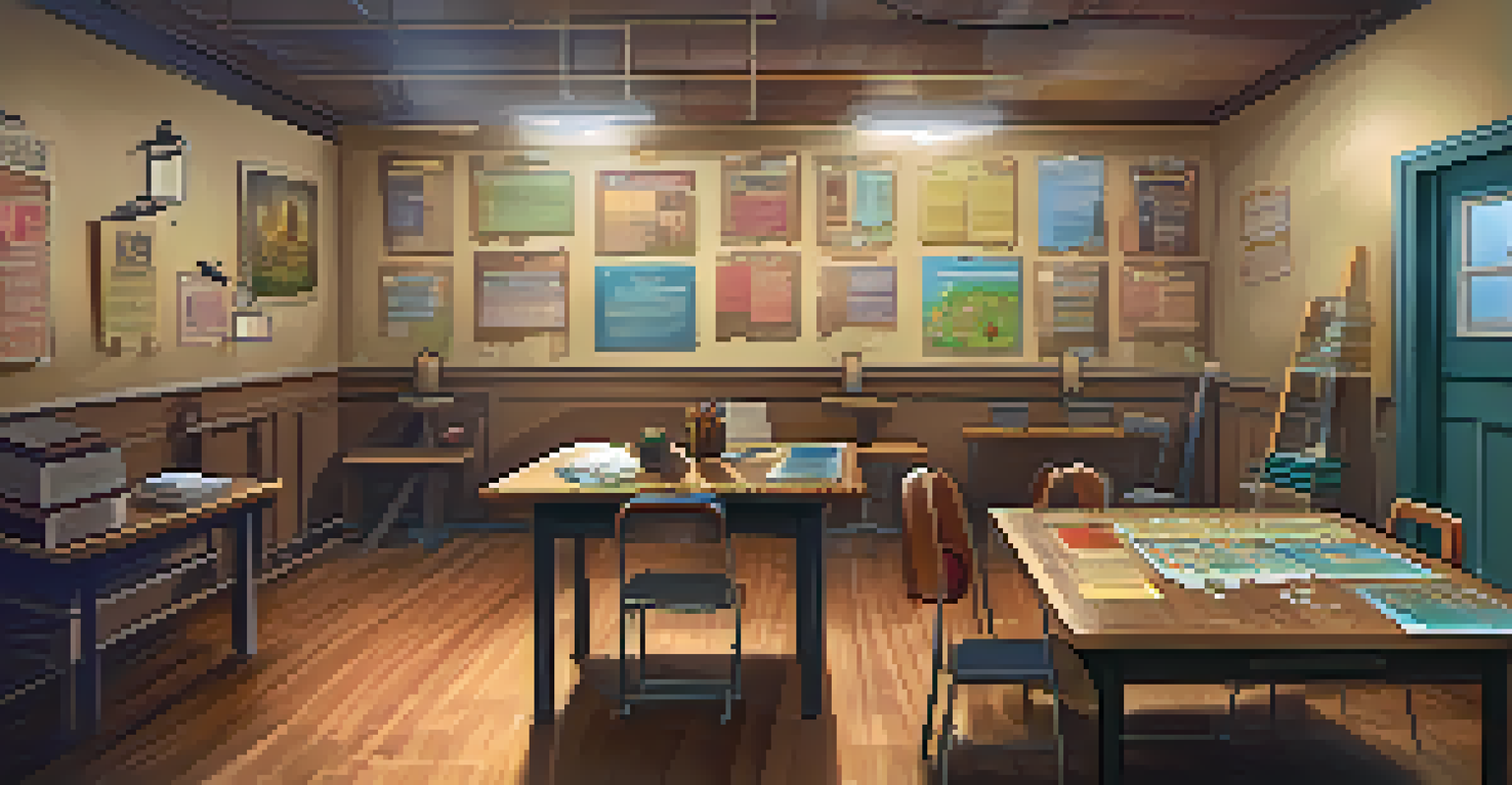 Students collaborating in a classroom escape room, solving educational puzzles and engaging in teamwork.