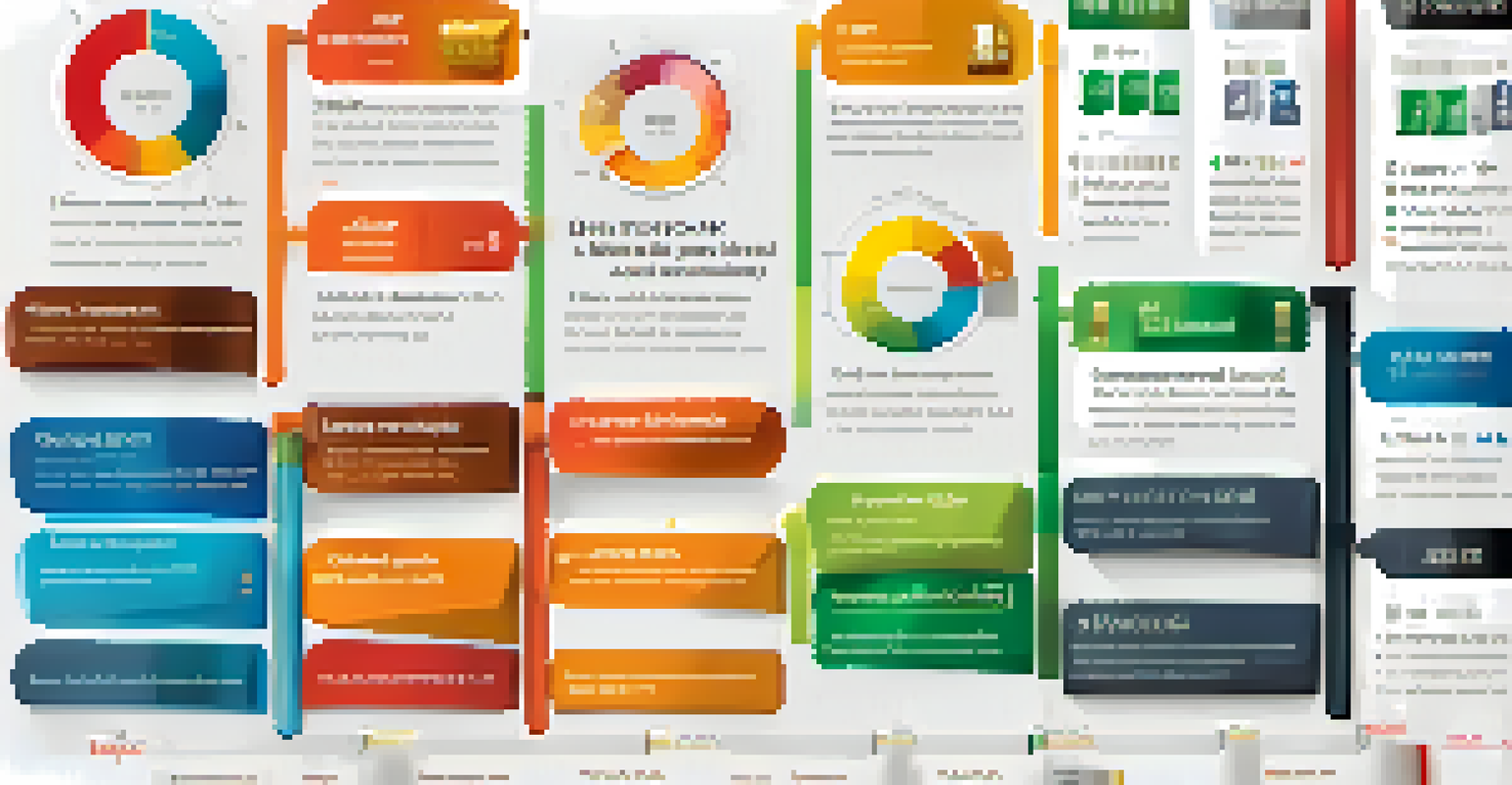 An infographic illustrating different financial products with icons and descriptions on a white background.