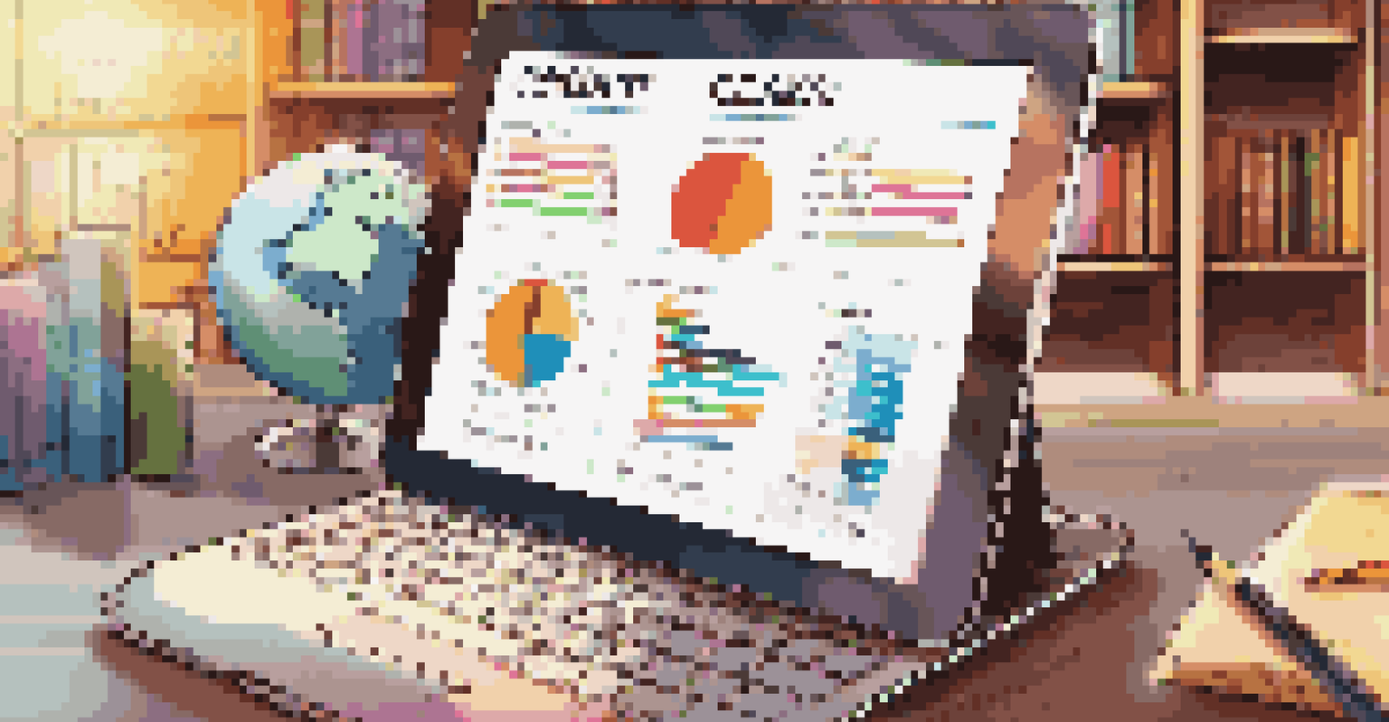 A tablet showing a digital compliance checklist with graphs in an educational setting.
