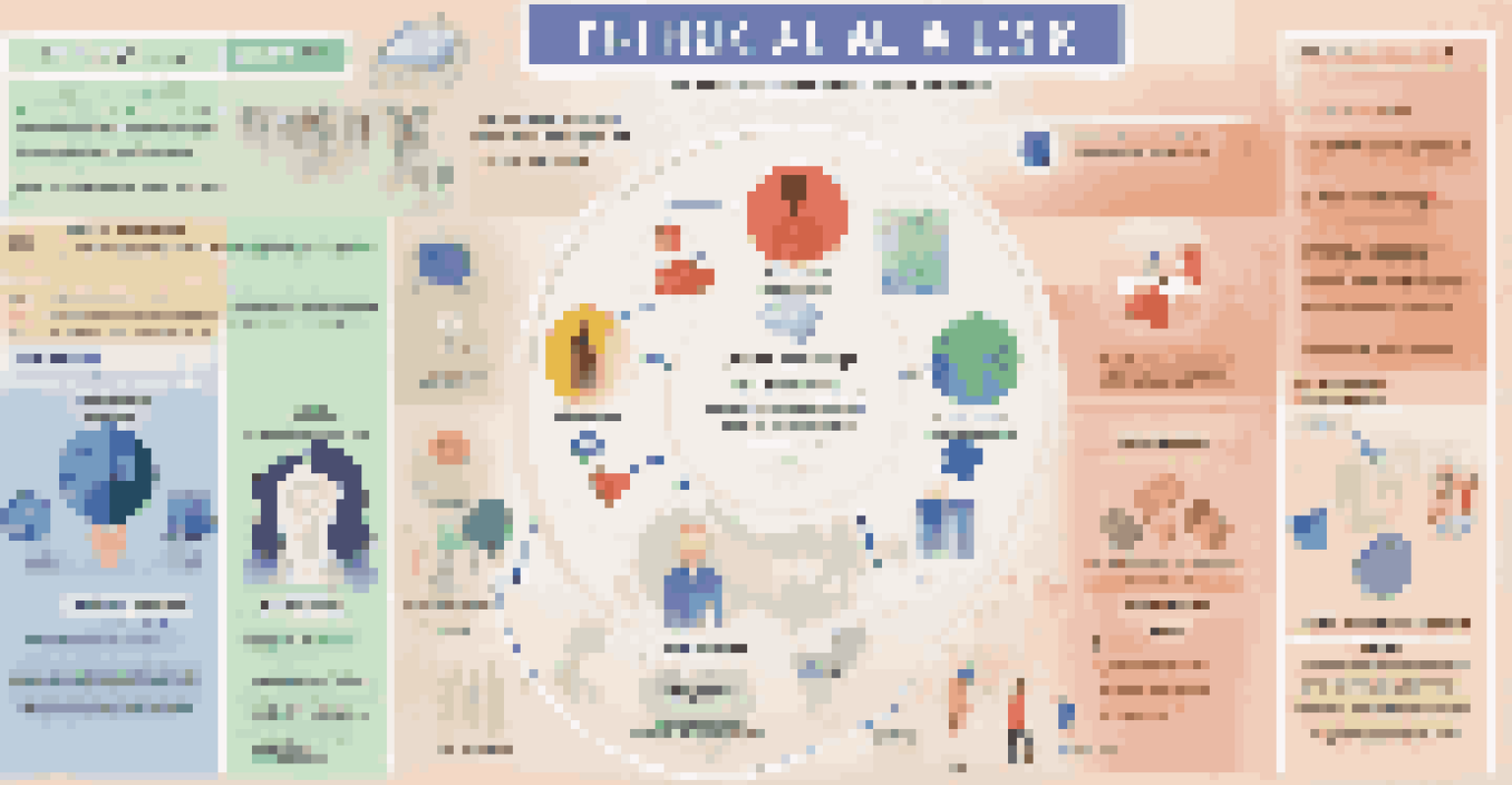 An infographic displaying the principles of ethical AI with colorful icons and descriptions, designed for educational use.