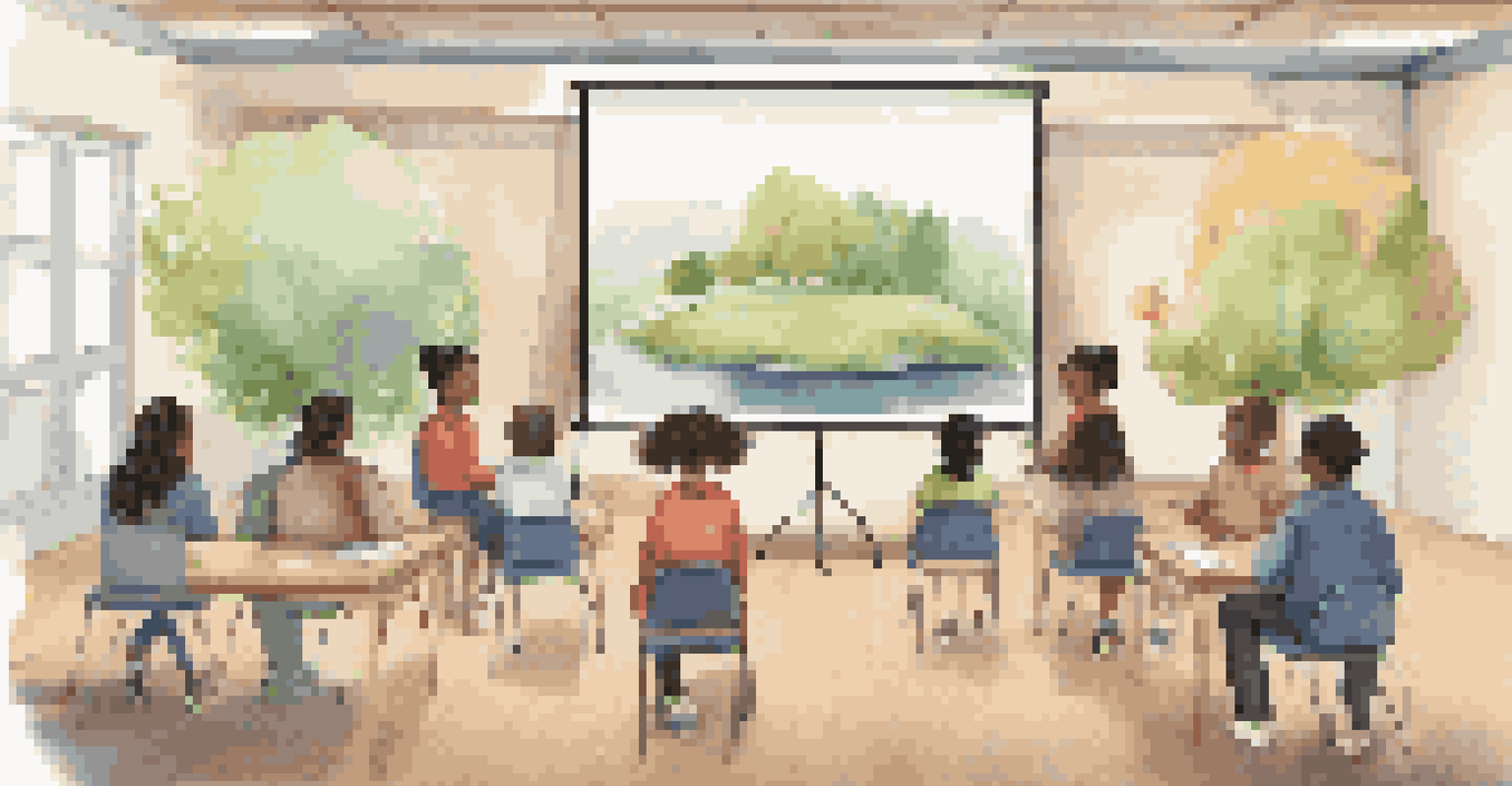 A virtual mindfulness session focused on social-emotional learning, with students participating in a calming activity.