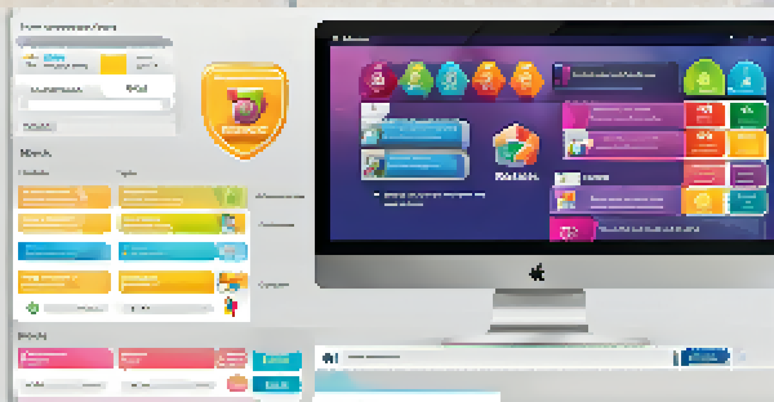 A digital leaderboard interface showing student rankings with colorful badges and points, set against a modern design background with soft lighting.