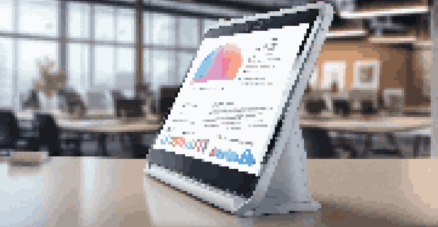 A sleek tablet showing an AI recognition interface with personalized notifications, set against a softly lit office background, creating a professional and inviting atmosphere.