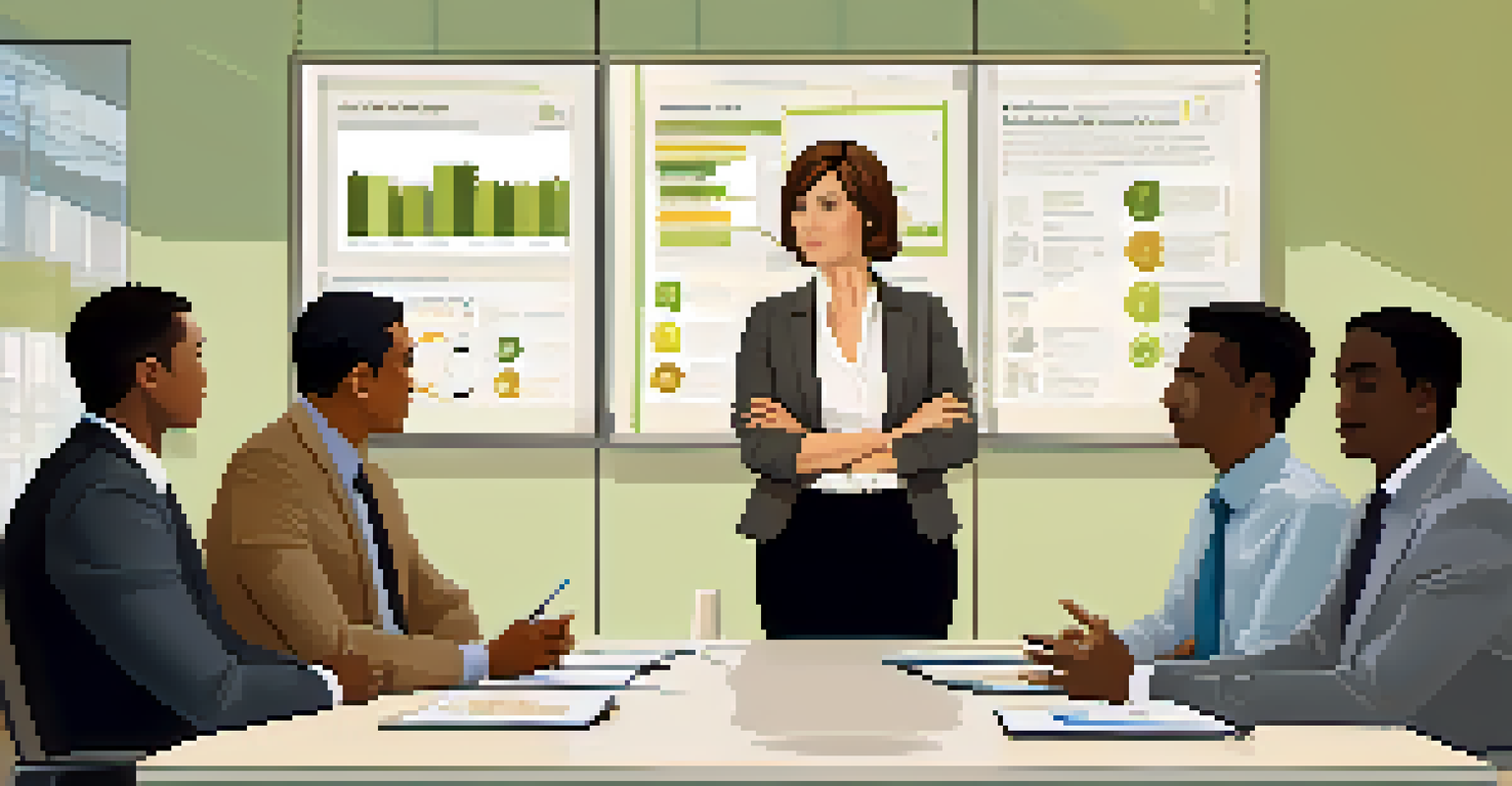 A leader listening empathetically to a team member in a modern office, showcasing a supportive environment.