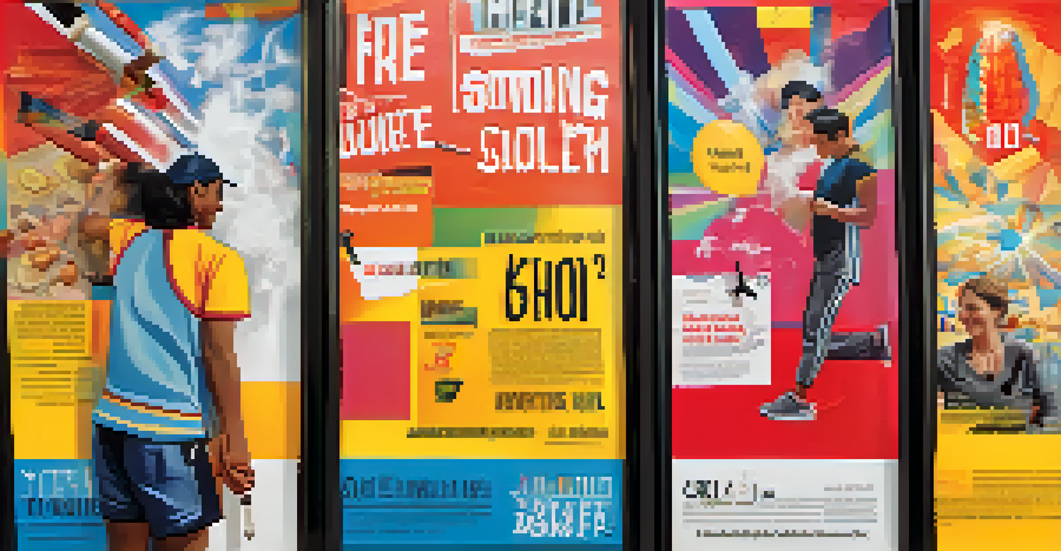 A health campaign poster promoting the benefits of quitting smoking, featuring an active person and motivational text.
