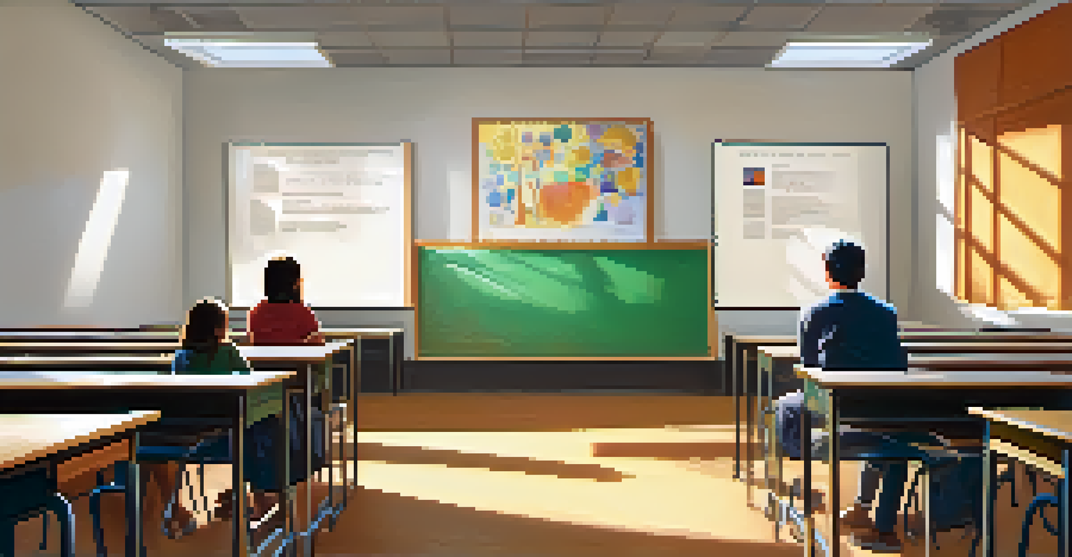 A split-screen showing a student receiving instant feedback in a classroom and another student waiting for online results.
