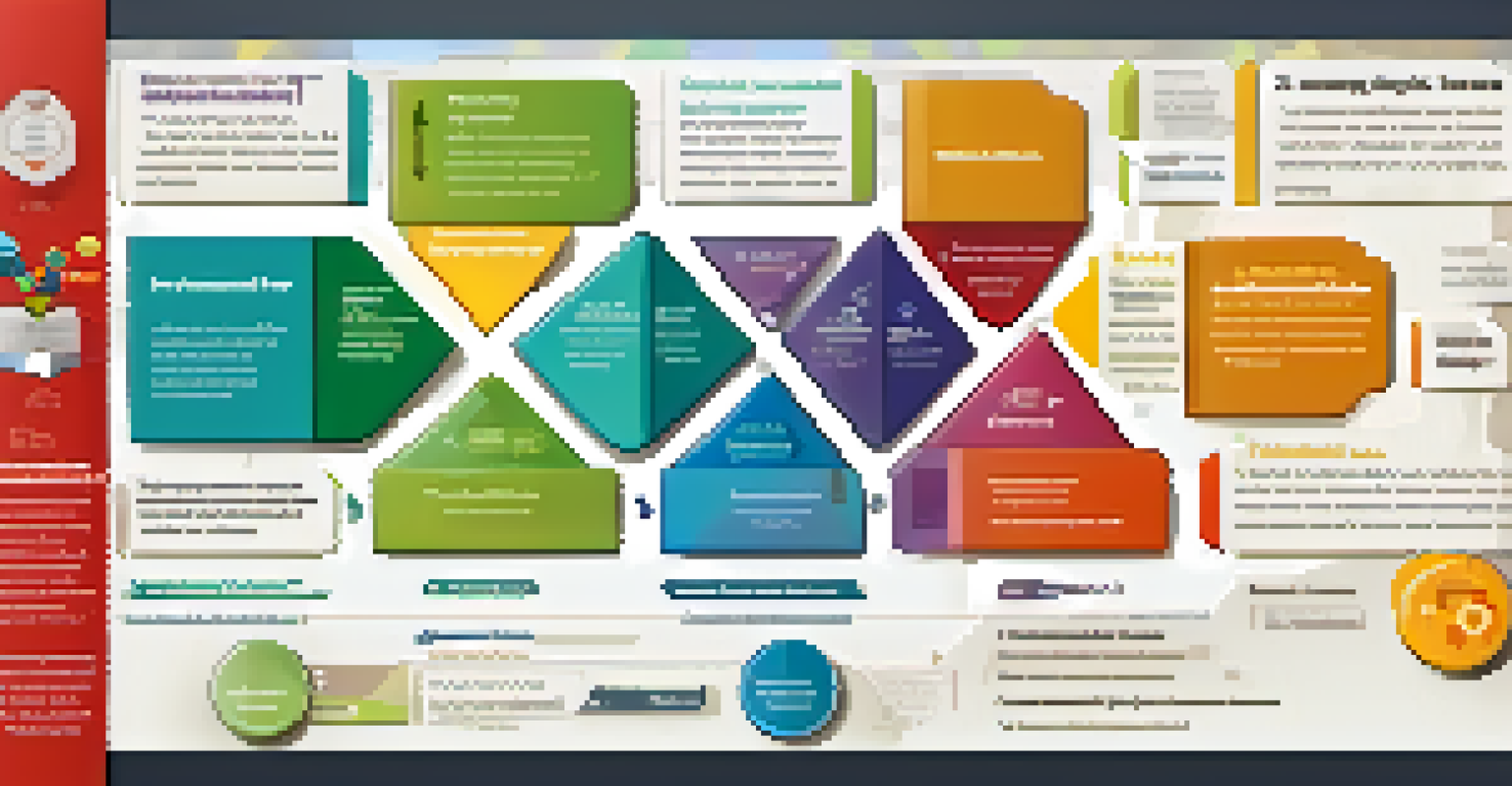 An infographic illustrating the gamification process in education, featuring badges, points, and icons for research skills.