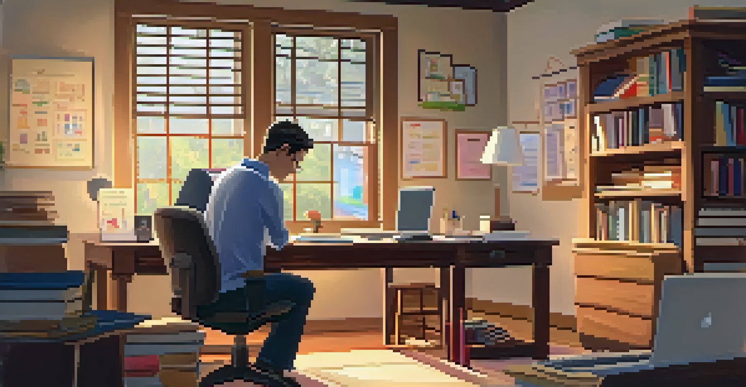 A teacher leading an online workshop from a cozy home office, engaging with other educators.