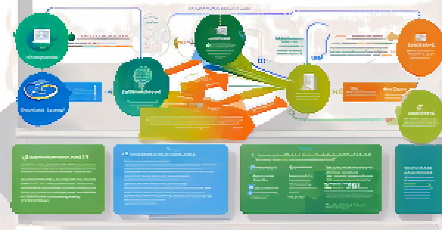 An infographic showing the three types of cognitive load with icons and flowcharts in calming blue and green colors.