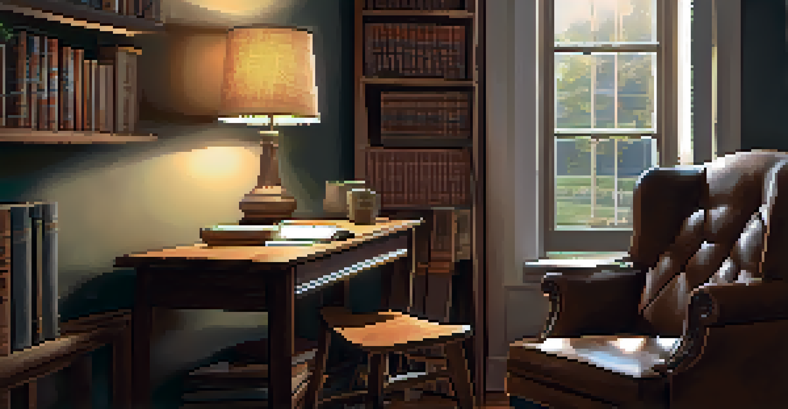 A cozy reading nook with books and a globe, designed for studying and inspiration.