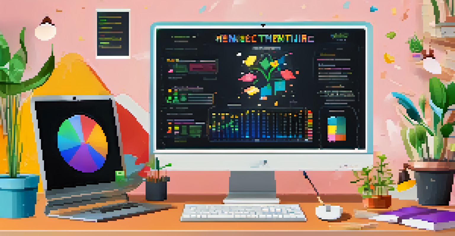 A computer screen displaying a leaderboard for an online course, surrounded by motivational elements and a bright study environment.