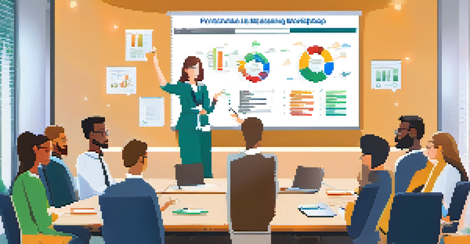 An instructor presenting a quality assurance workshop with participants taking notes in a bright conference room.
