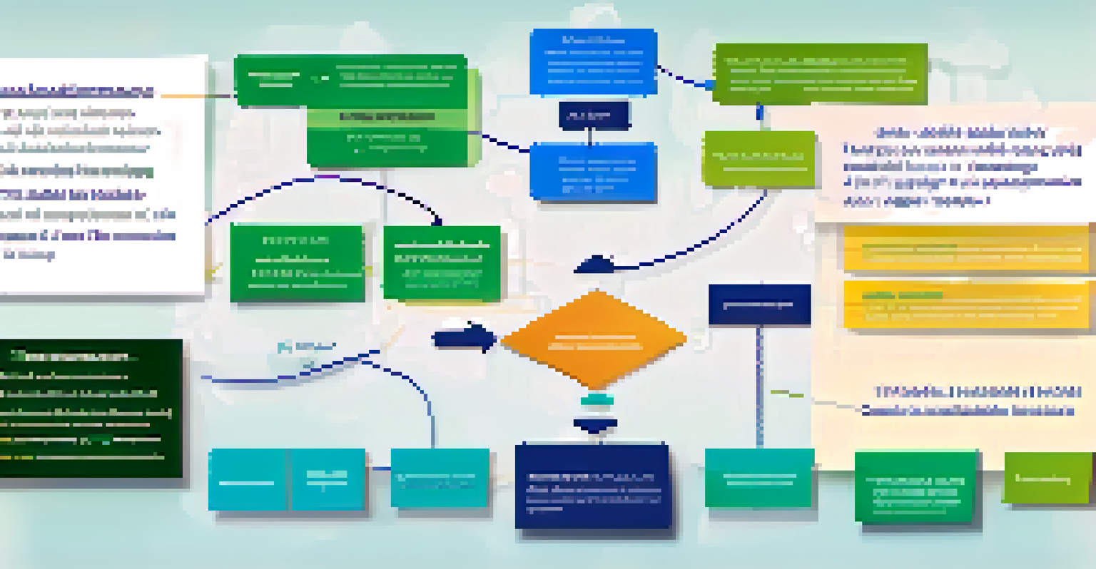 An infographic showing the process of data collection and analysis in adaptive learning, with colorful icons and a soft gradient background.