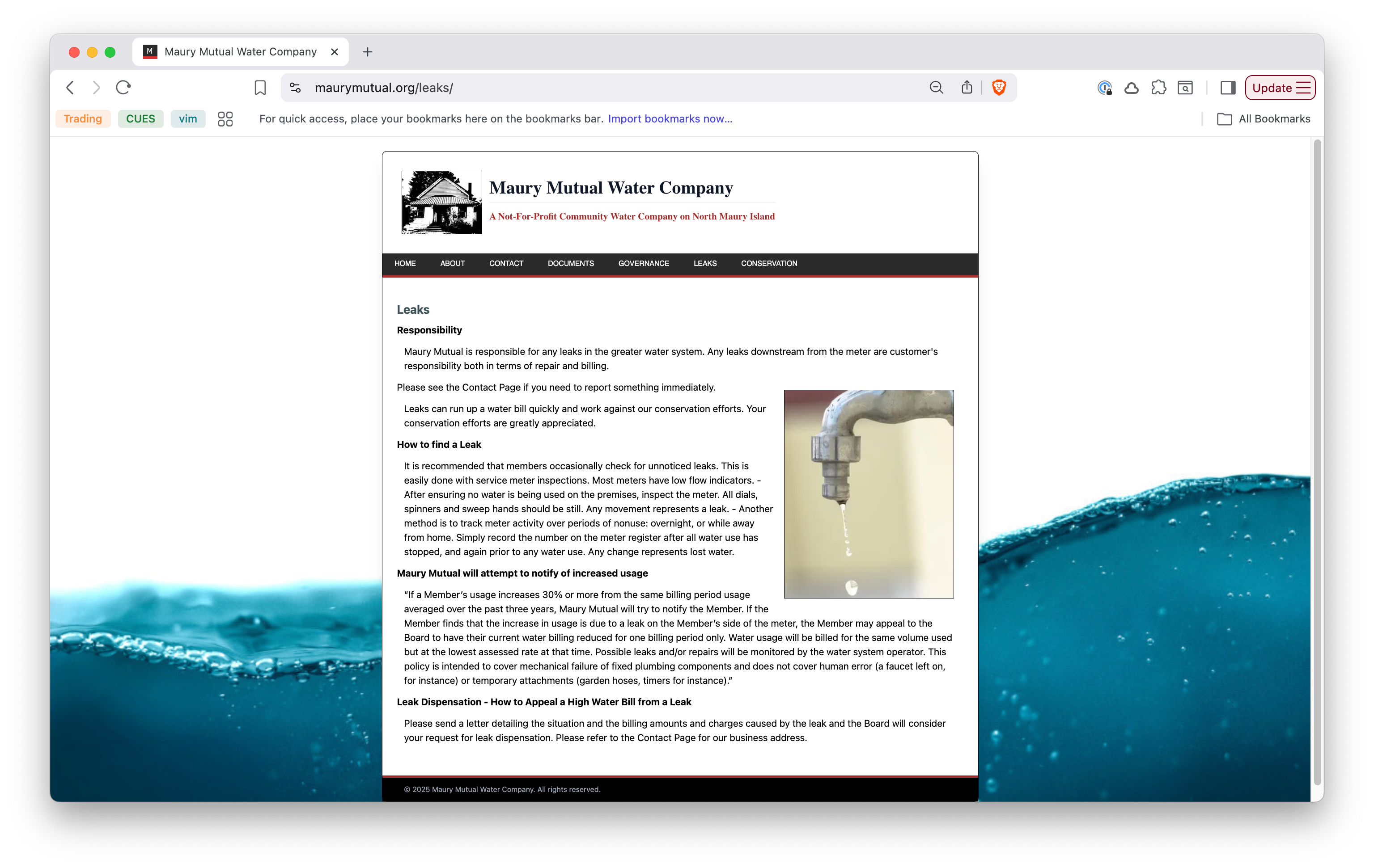 Maury Mutual Water Company