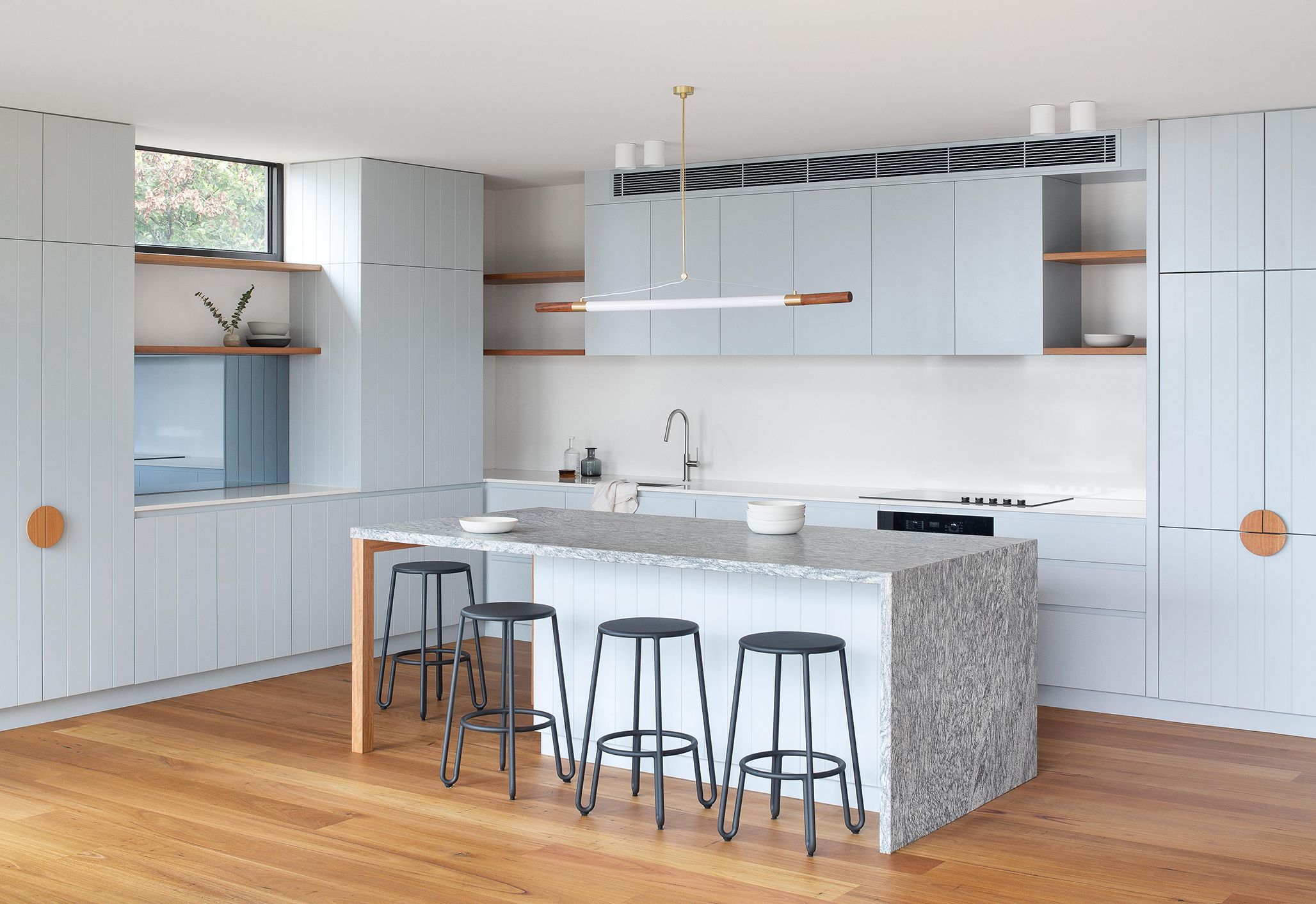 image of Lorne Beach House - V groove kitchen 