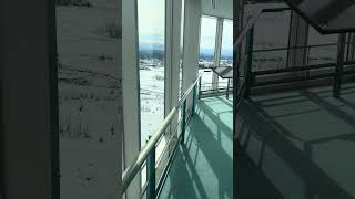 【立山町】高さ80mの絶景！富山地区広域圏クリーンセンターの展望台から見る雪の田園風景(入館無料) サムネイル
