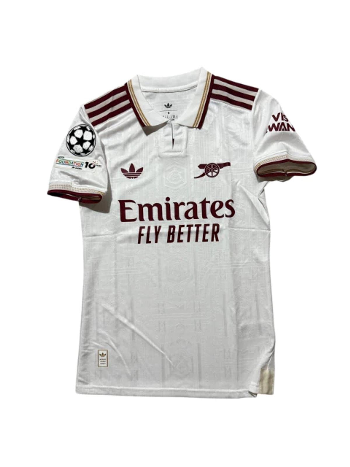 Camiseta Arsenal Alternavita, frente completo.