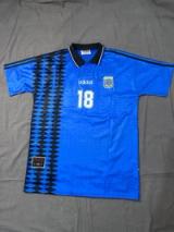 Camiseta Argentina Suplente 94, frente completo.