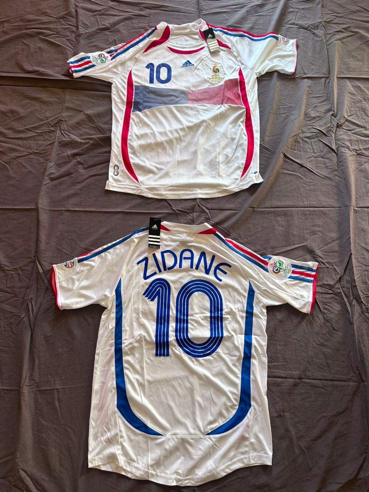Camiseta Francia 2006 Zidane, frente completo.